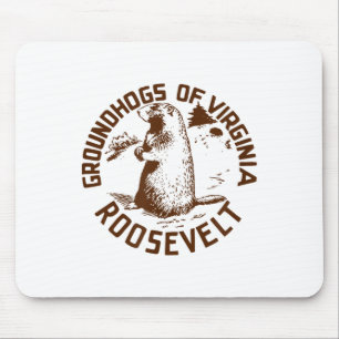 Waldmurmeltiere von Virginia für Roosevelt Vintage Mousepad