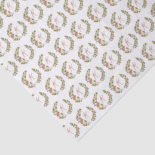 Waldmushroom Monogram Seidenpapier (Ausschnitt)