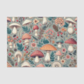 Waldmushrooms Collage Decoupage Seidenpapier (Vorderseite)