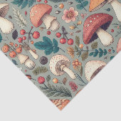 Waldmushrooms Collage Decoupage Seidenpapier (Ausschnitt)