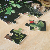 Waldmushrooms Grüne Pflanze Familiengeschenk Berry Puzzle (Seite)