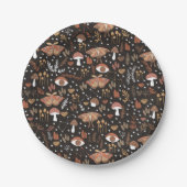 Waldmushrooms Papier-Teller Pappteller (Vorderseite)