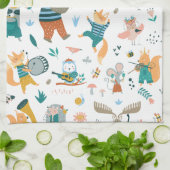 Waldmusikband Geschirrtuch (Gefaltet)