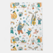 Waldmusikband Geschirrtuch (Vertikal)