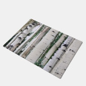 Waldmuster - Aspen-Bäume Fußmatte (Schrägansicht)