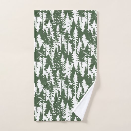 Waldmuster Badhandtuch Set (Handtuch)