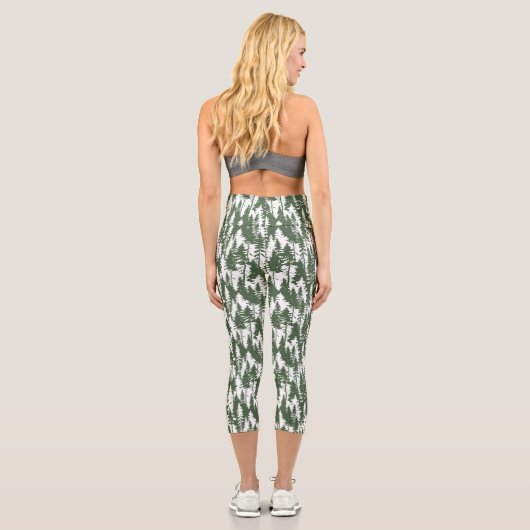 Waldmuster Capri Leggings (Rückseite)