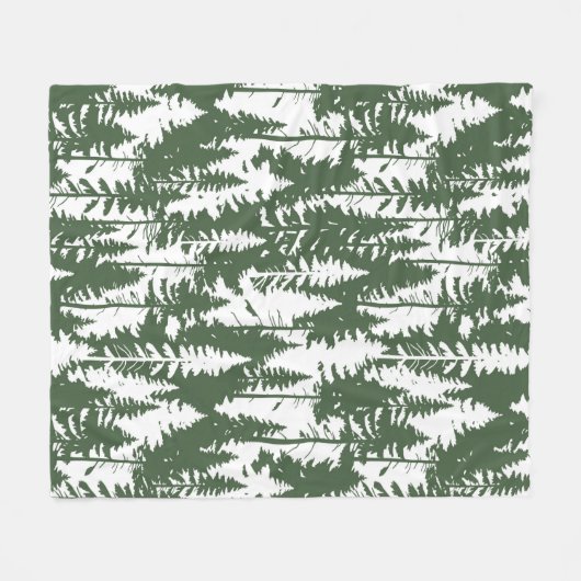 Waldmuster Fleecedecke (Vorderseite (Horizontal))