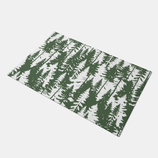 Waldmuster Fußmatte (Schrägansicht)