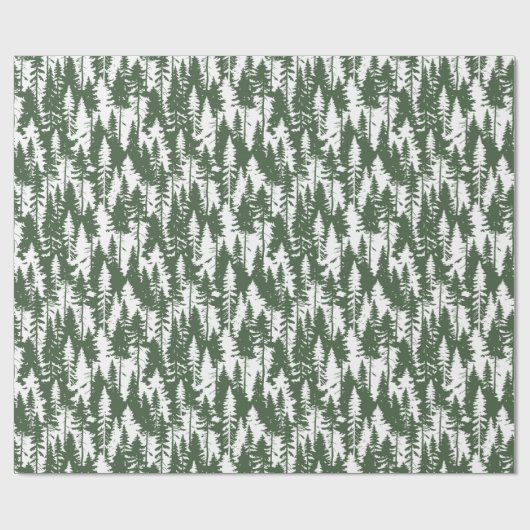 Waldmuster Geschenkpapier (Flach)