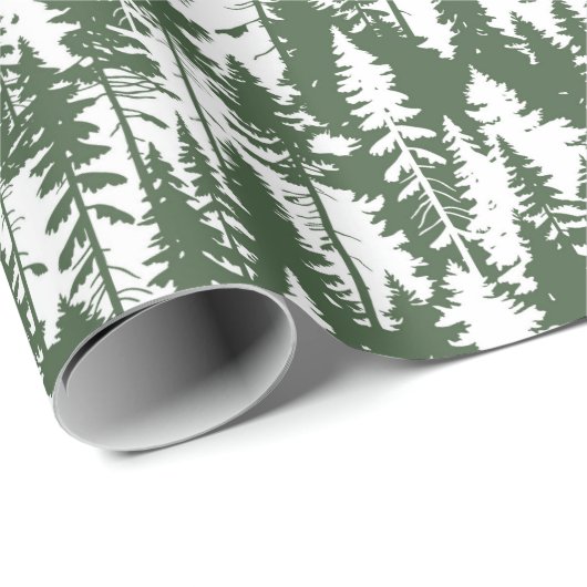 Waldmuster Geschenkpapier (Rolleneckpunkt)