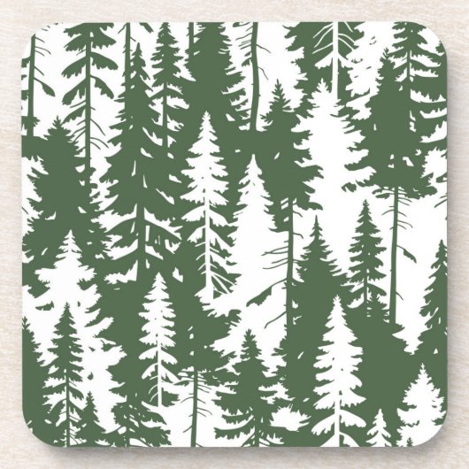 Waldmuster Getränkeuntersetzer (Vorderseite)