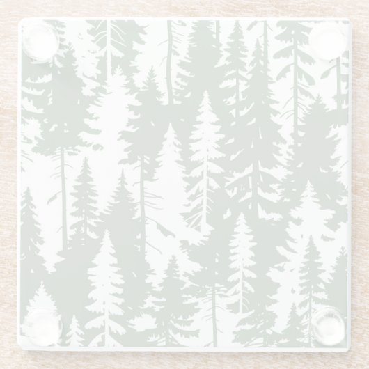 Waldmuster Glasuntersetzer (Rückseite)