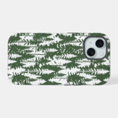 Waldmuster iPhone 15 Hülle (Rückseite (Horizontal))
