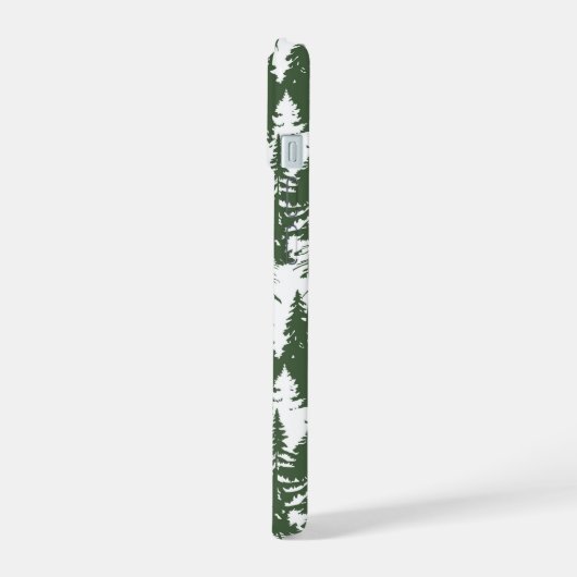 Waldmuster iPhone 15 Hülle (Linke Seite)