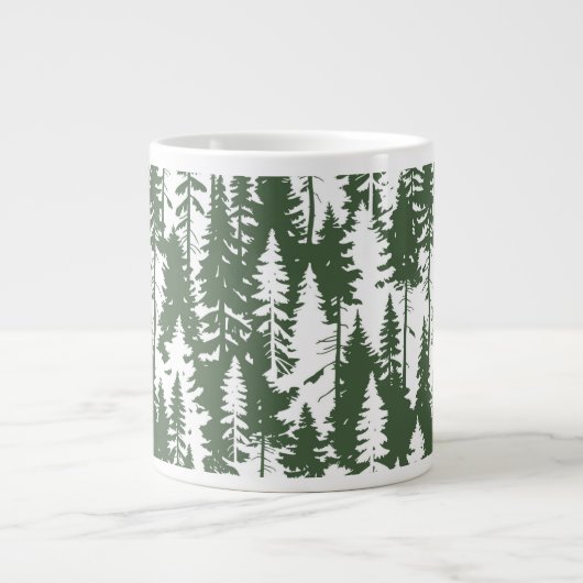 Waldmuster Jumbo-Tasse (Vorderseite)