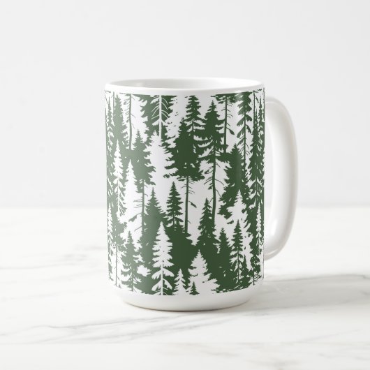 Waldmuster Kaffeetasse (VorderseiteRechts)