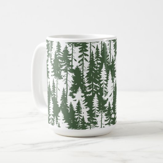 Waldmuster Kaffeetasse (Vorderseite Links)