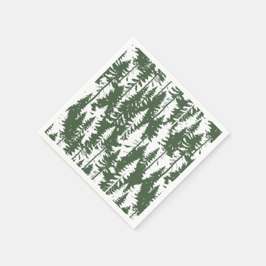 Waldmuster Serviette (Ecke)