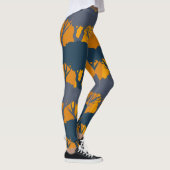 Waldmuster-Silhouette Leggings (Rechts)