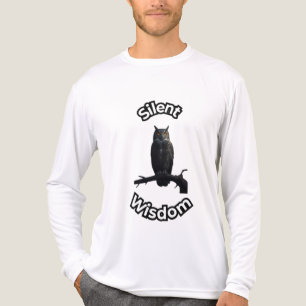  **Waldnacht-Eule – Realistische nächtliche Eulen- Tri-Blend Shirt