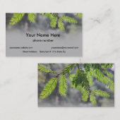 Waldnadeln Visitenkarte (Vorne/Hinten)