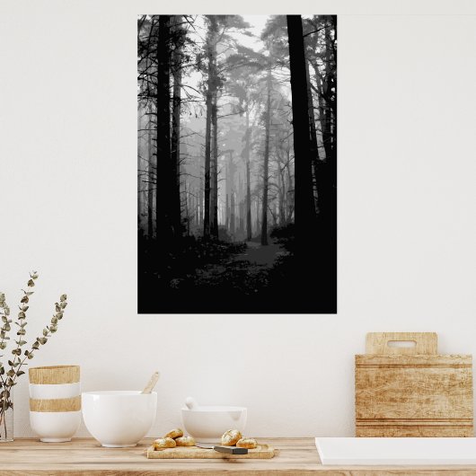 Waldnebel 10 poster (Küche)