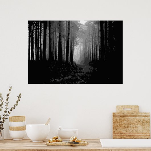 Waldnebel 9 poster (Küche)