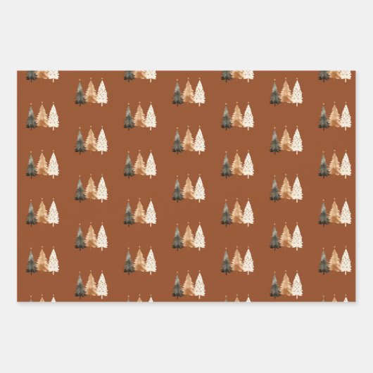 Waldneutraler Winter Geschenkpapier Set (Vorderseite 2)