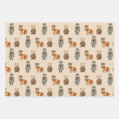 Waldneutraler Winter Geschenkpapier Set (Vorderseite)