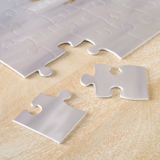 Waldnymphe mit ihrem Wolf Puzzle (Seite)