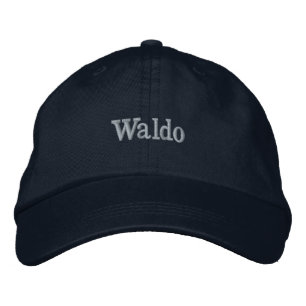 "Waldo" Herrenname bestickt, Bestickte Baseballkappe