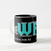 Waldoboro Fitness-Mitte-Kaffee-Tasse Zweifarbige Tasse (Vorderseite Links)