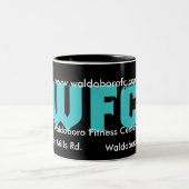 Waldoboro Fitness-Mitte-Kaffee-Tasse Zweifarbige Tasse (Mittel)