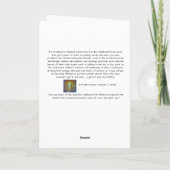 Waldorf Inspired Art Card: Lady in the Woods Karte (Rückseite)