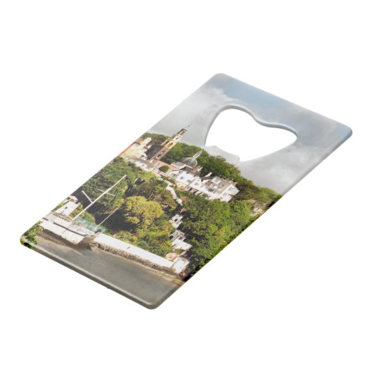 WALDORTE KREDITKARTEN FLASCHENÖFFNER (Vorderseite Schrägansicht)