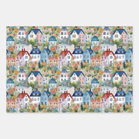 WALDORTE UND HÄUSER GESCHENKE GESCHENKPAPIER SET (Vorderseite 2)