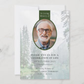 Waldoval | Beerdigungsfeier Einladung (Vorderseite)