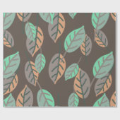 Waldpapier für Blätter Geschenkpapier (Flach)