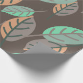 Waldpapier für Blätter Geschenkpapier (Ecke)