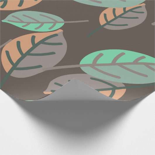Waldpapier für Blätter Geschenkpapier (Ecke)