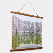 Waldpark Wandteppich Mit Holzrahmen (Gewinkelt)
