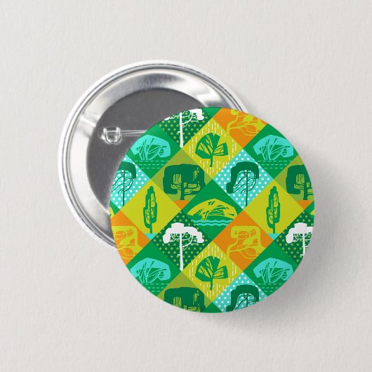 Waldpatchwork Button (Vorne & Hinten)