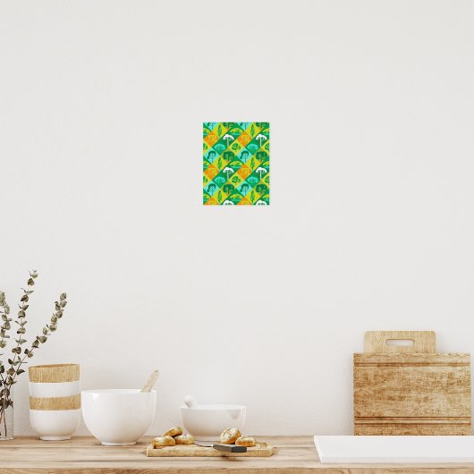 Waldpatchwork Poster (Küche)