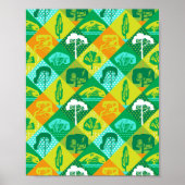 Waldpatchwork Poster (Vorne)