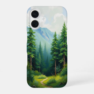 Waldpfad: Ein Serener Rückzugsort iPhone 16 Hülle
