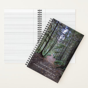 Waldpfad John Muir Zitat Notizblock