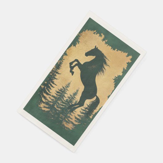 Waldpferd-Gasttuchservietten Serviette (Ecke)