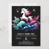 Waldpferd Geburtstag Einladung (Vorderseite)