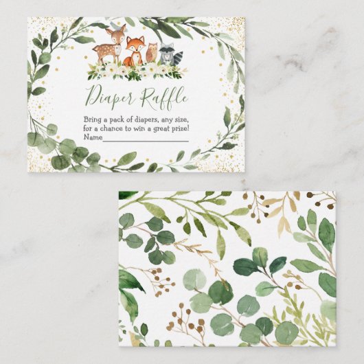 Waldpflanzenkarte für Tiere Begleitkarte (Vorne/Hinten)